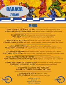 OAXACA MENU
